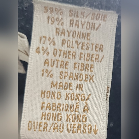 Dana Buchman Silk Blend Sweater Ruffled V-neckline Large - Picture 5 of 5